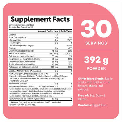 Creatine Hydration Powder 392g Strawberry Flavor