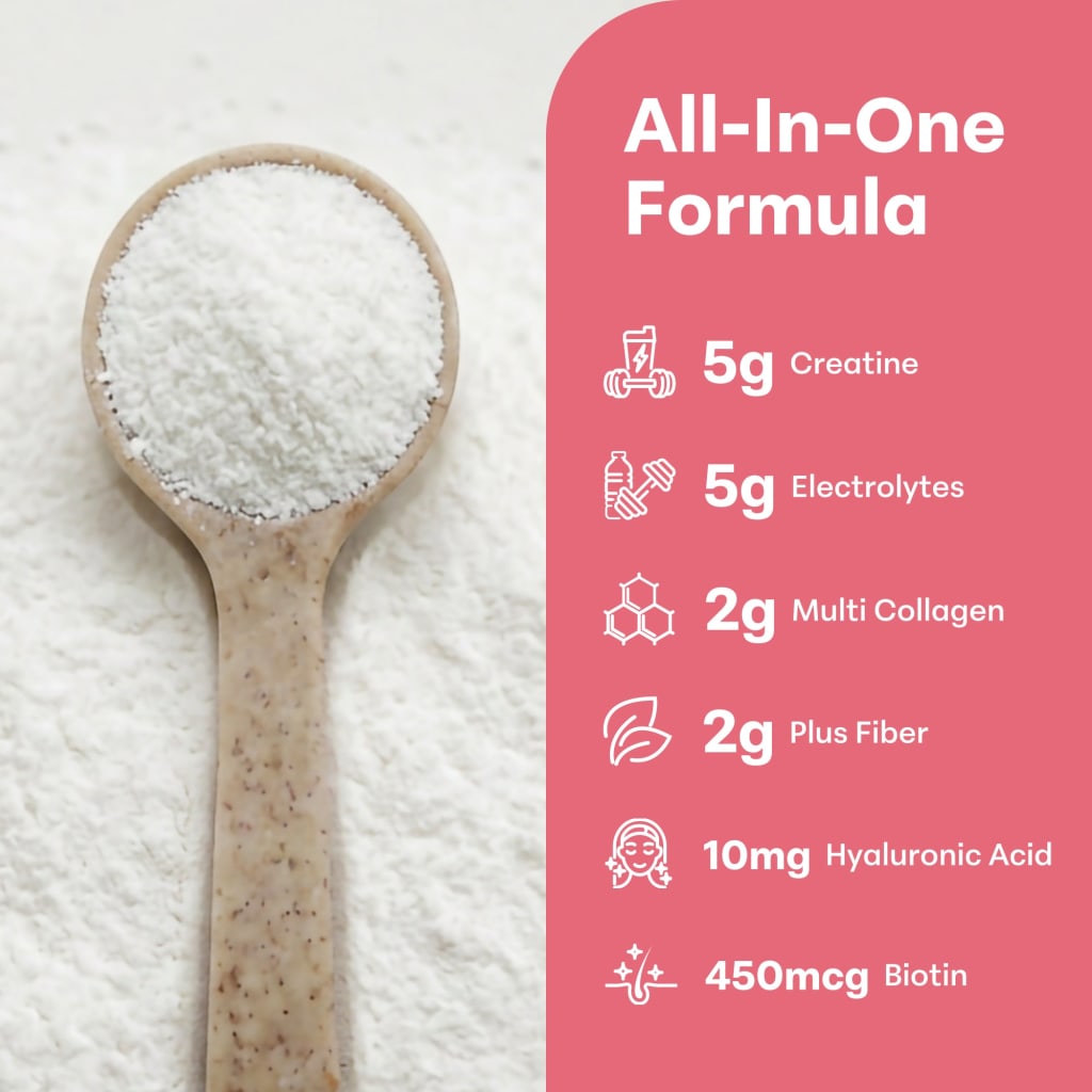 Creatine Hydration Powder 392g Strawberry Flavor
